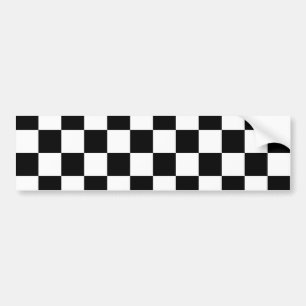 Adesivo Para Carro Padrão Xadrez Preto