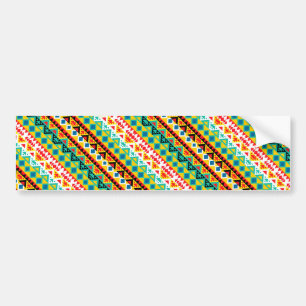 Adesivo Para Carro padrões aztec coloridos giros design
