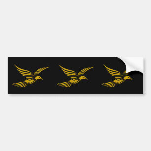 Adesivo Para Carro Padrões de águia-ouro-preta-branca