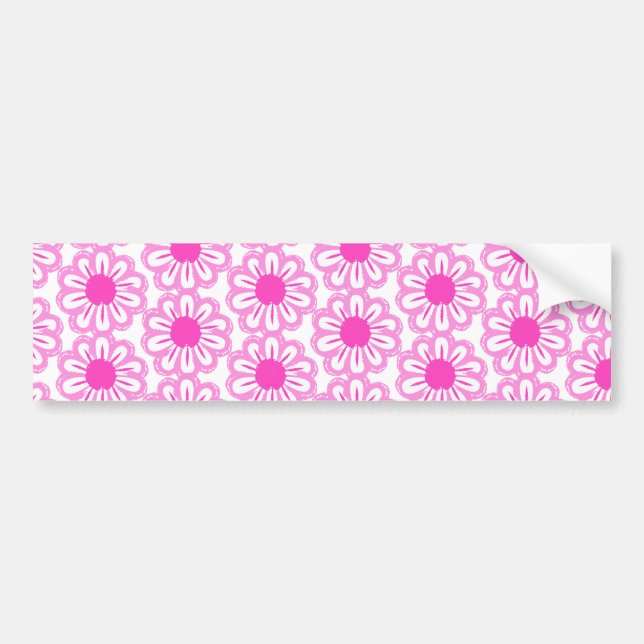 Adesivo Para Carro Padrões florais bonitos (Frente)