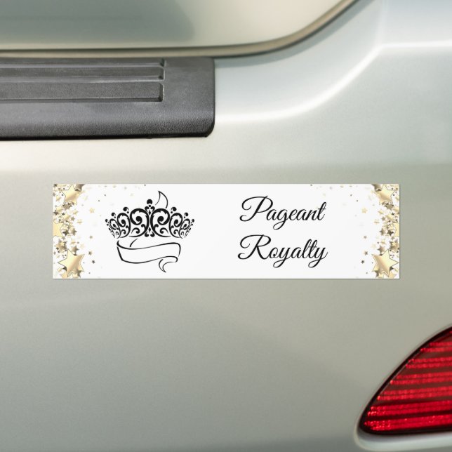 Adesivo Para Carro Pageant Royalty Bumper Sticker (No carro)