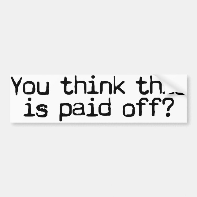 Adesivo Para Carro Pago fora? (Frente)