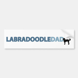 Adesivo Para Carro Pai de Labradoodle