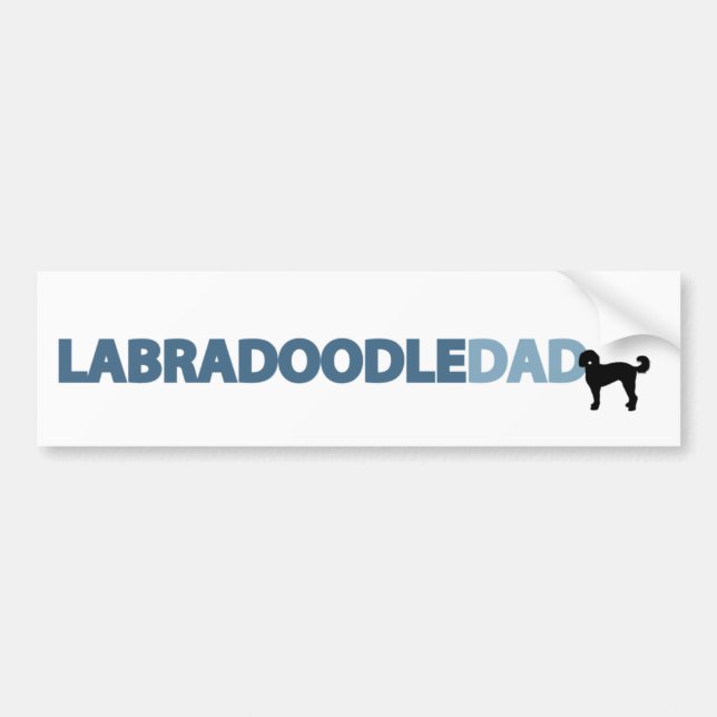 Adesivo Para Carro Pai de Labradoodle (Frente)