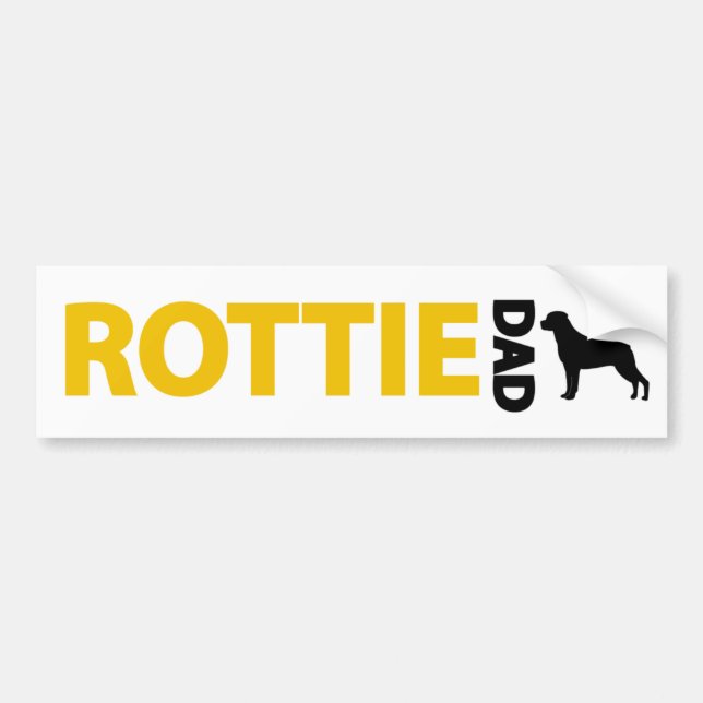 Adesivo Para Carro Pai de Rottweiler (Frente)