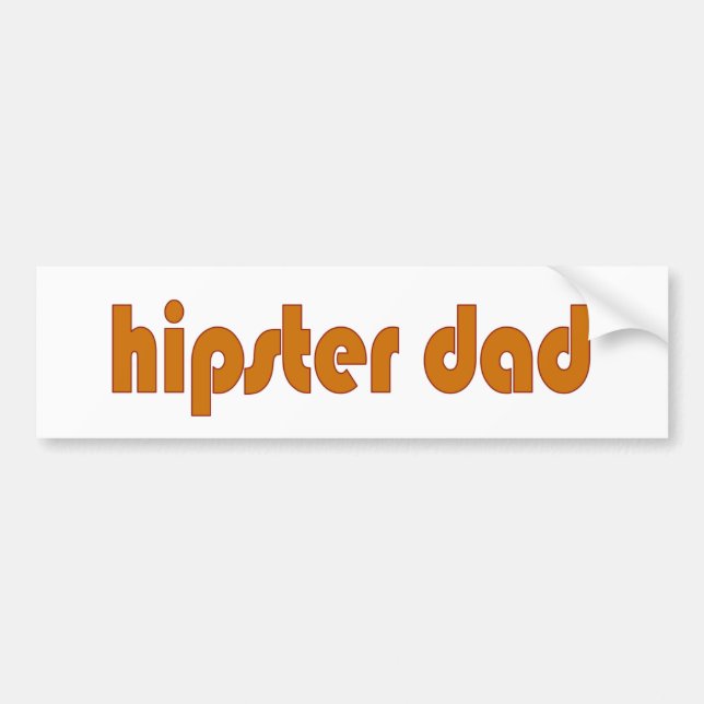 Adesivo Para Carro Pai do hipster (Frente)