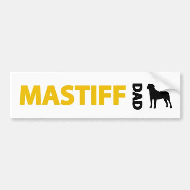 Adesivo Para Carro Pai do Mastiff (Frente)