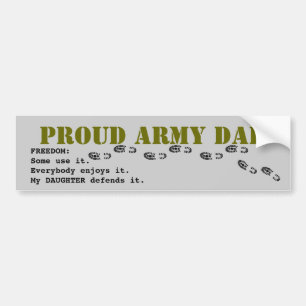 Adesivo Para Carro PAI orgulhoso do exército