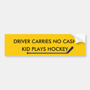 ADESIVO PARA CARRO PAIS DO HÓQUEI FORA DO DINHEIRO
