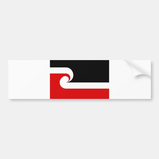 Adesivo Para Carro país étnico maori de Nova Zelândia da bandeira (Frente)