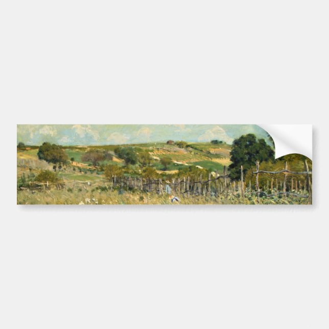 Adesivo Para Carro Paisagem de campo (por Alfred Sisley) (Frente)