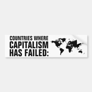 Adesivo Para Carro Países Onde O Capitalismo Falhou