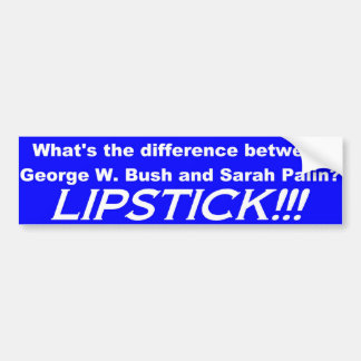 Adesivo Para Carro Palin = Bush com batom