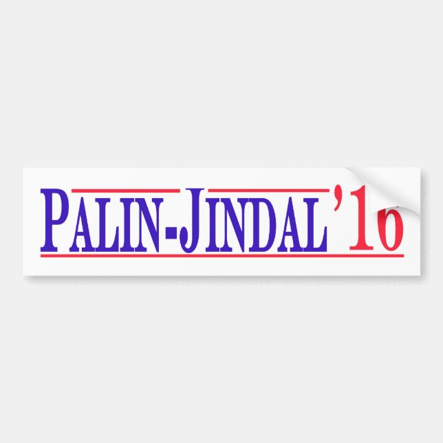 Adesivo Para Carro Palin - Jindal 2016! (Frente)