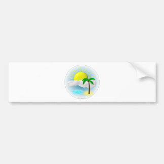 Adesivo Para Carro Palmeira, Sun e praia