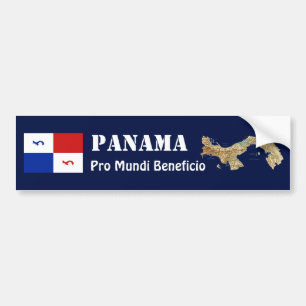 Adesivo Para Carro Panamá Banner + Bumper Sticker