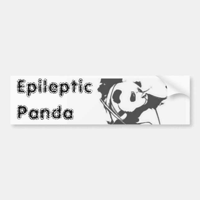 Adesivo Para Carro Panda Epileptic (Frente)