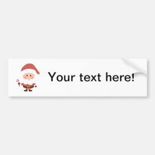 Adesivo Para Carro Papai Noel com cartoon canavial