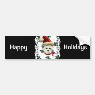 Adesivo Para Carro Papai Noel Westie