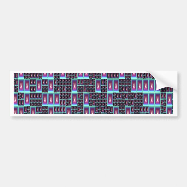 Adesivo Para Carro Papel de parede fractal do Techno (Frente)