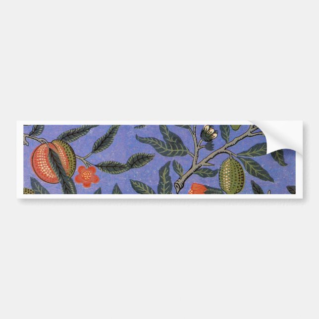 Adesivo Para Carro Papel de Parede Romã William Morris (Frente)