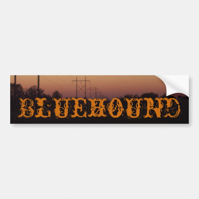 Adesivo Para Carro Pára-choque de Bluehound (Frente)