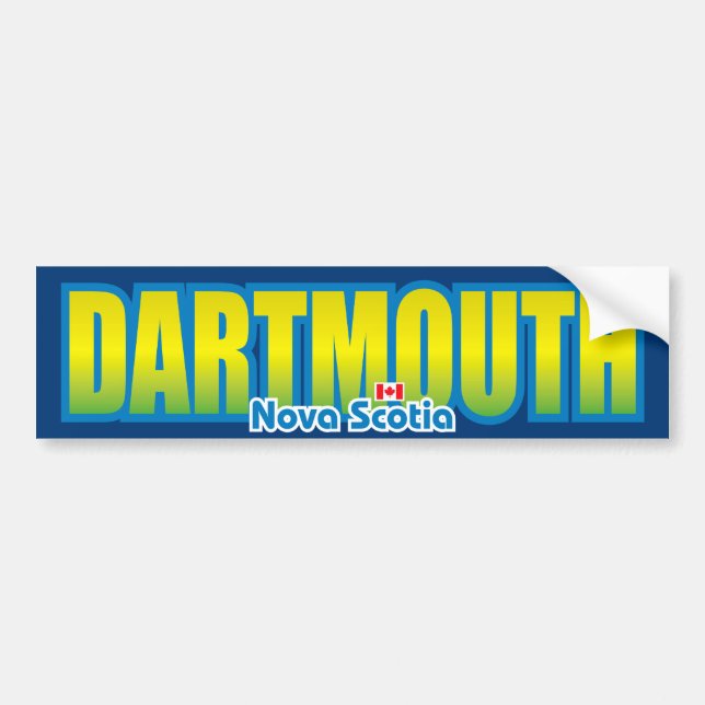 Adesivo Para Carro Pára-choque de Dartmouth (Frente)