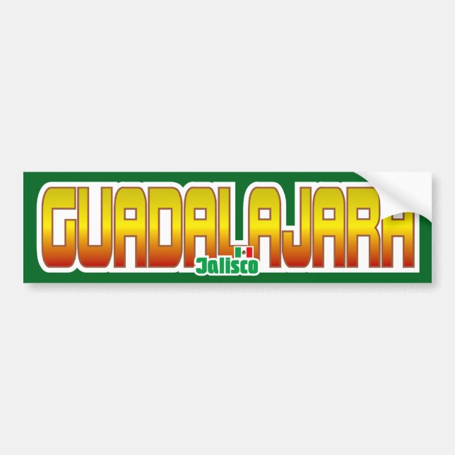 Adesivo Para Carro Pára-choque de Guadalajara (Frente)