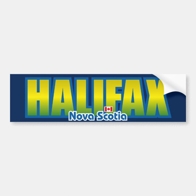 Adesivo Para Carro Pára-choque de Halifax (Frente)