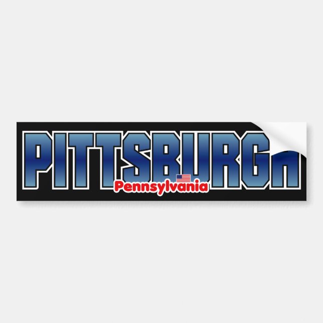 Adesivo Para Carro Pára-choque de Pittsburgh (Frente)