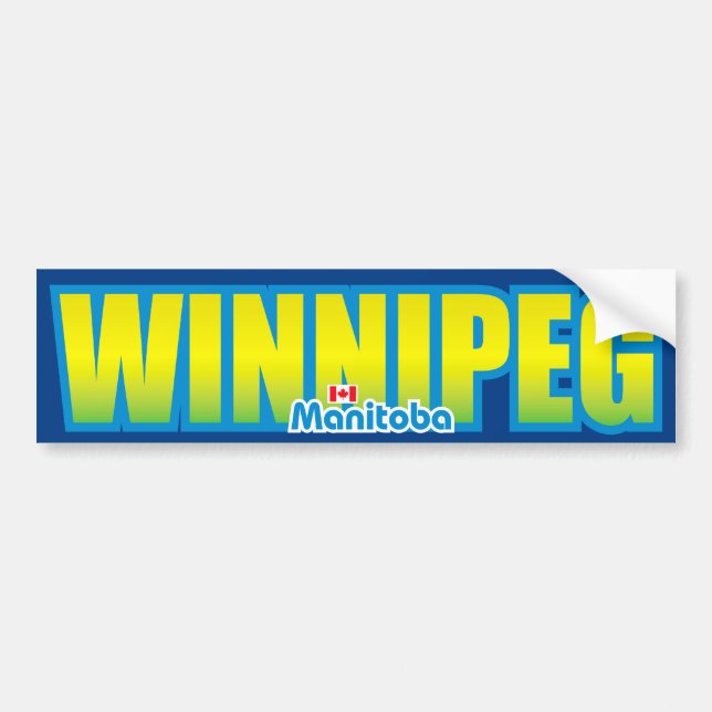 Adesivo Para Carro Pára-choque de Winnipeg (Frente)