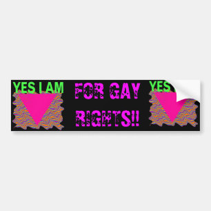 Adesivo Para Carro PARA DIREITOS DE OS HOMOSSEXUAIS!! Autocolante no