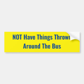 Adesivo Para Carro Para não ter as coisas jogadas em torno do ônibus