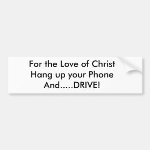 Adesivo Para Carro Para o amor de ChristHang acima de seu PhoneAnd