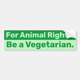 Adesivo Para Carro Para os direitos dos animais, ser vegetariano