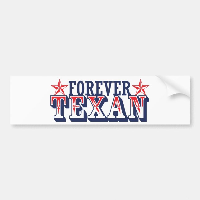 Adesivo Para Carro Para sempre Texan (Frente)