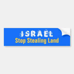 Adesivo Para Carro Parada de ISRAEL que rouba a terra