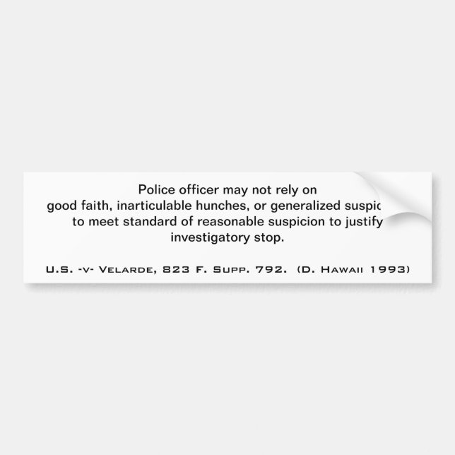 Adesivo Para Carro Parada do tráfego (Frente)