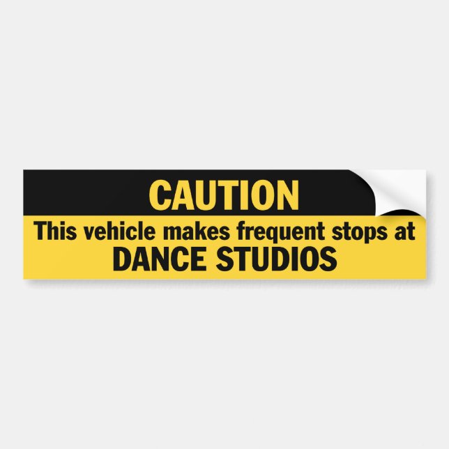 Adesivo Para Carro Paradas freqüentes (dança) (Frente)