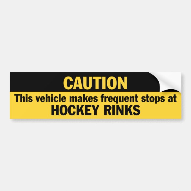 Adesivo Para Carro Paragens Frequentes (Hockey) (Frente)