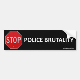 Adesivo Para Carro pare a brutalidade de polícia