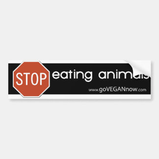 ADESIVO PARA CARRO PARE DE COMER ANIMAIS