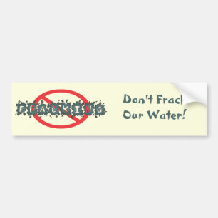 Adesivo Para Carro Pare Fracking Bumpersticker