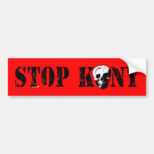 Adesivo Para Carro Pare Kony (Frente)
