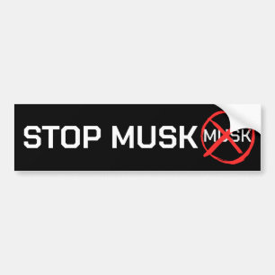 ADESIVO PARA CARRO PARE MUSK!