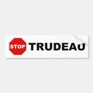 Adesivo Para Carro PARE o autocolante no vidro traseiro de TRUDEAU