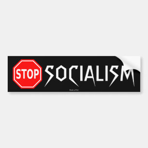 Adesivo Para Carro Pare o autocolante no vidro traseiro do socialismo