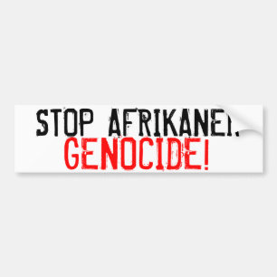 ADESIVO PARA CARRO PARE O GENOCÍDIO DO AFRIKANER!