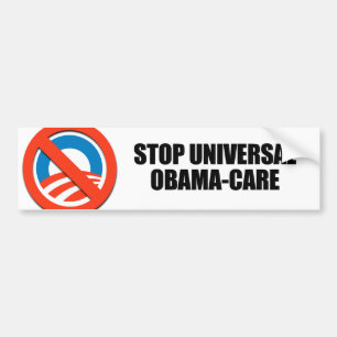 Adesivo Para Carro Pare o Obama-cuidado universal