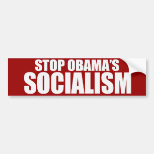 Adesivo Para Carro PARE o SOCIALISMO Bumpersticker de OBAMA